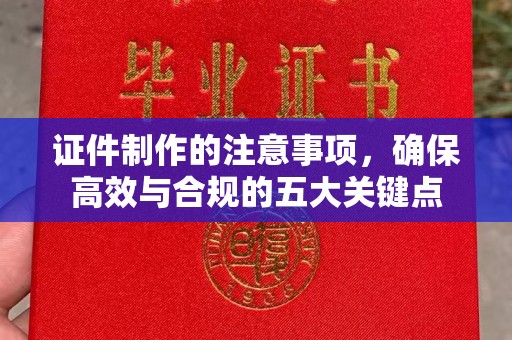 梨树县证件制作的注意事项，确保高效与合规的五大关键点