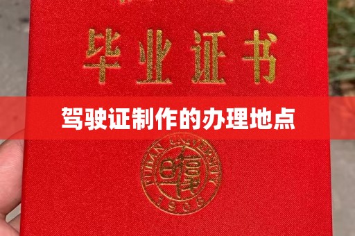 梨树县驾驶证制作的办理地点