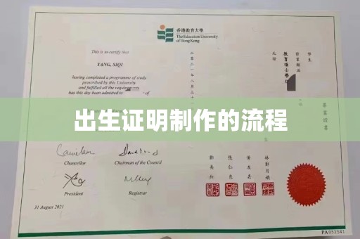 梨树县出生证明制作的流程