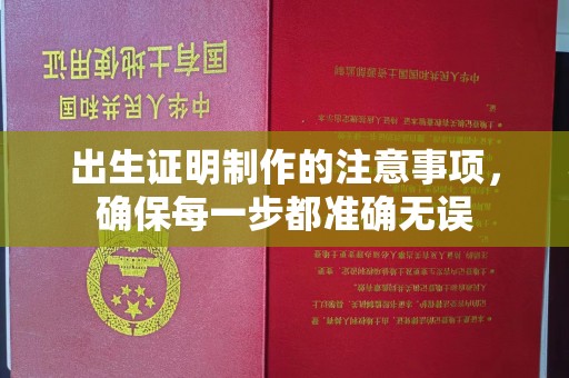 梨树县出生证明制作的注意事项，确保每一步都准确无误