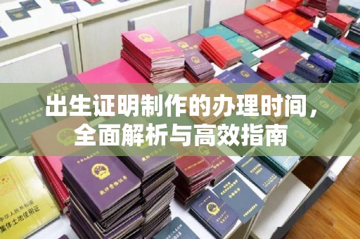 梨树县出生证明制作的办理时间，全面解析与高效指南