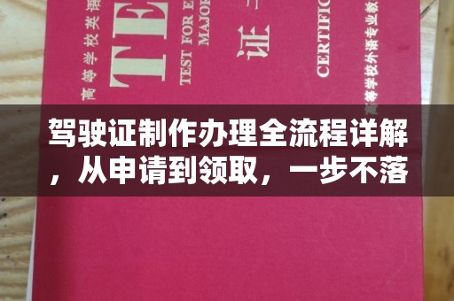 梨树县驾驶证制作办理全流程详解，从申请到领取，一步不落